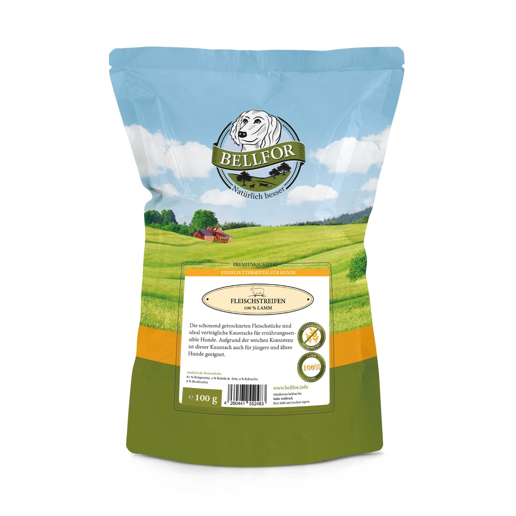 Lamm Trockenfleisch - Hundesnack von Bellfor