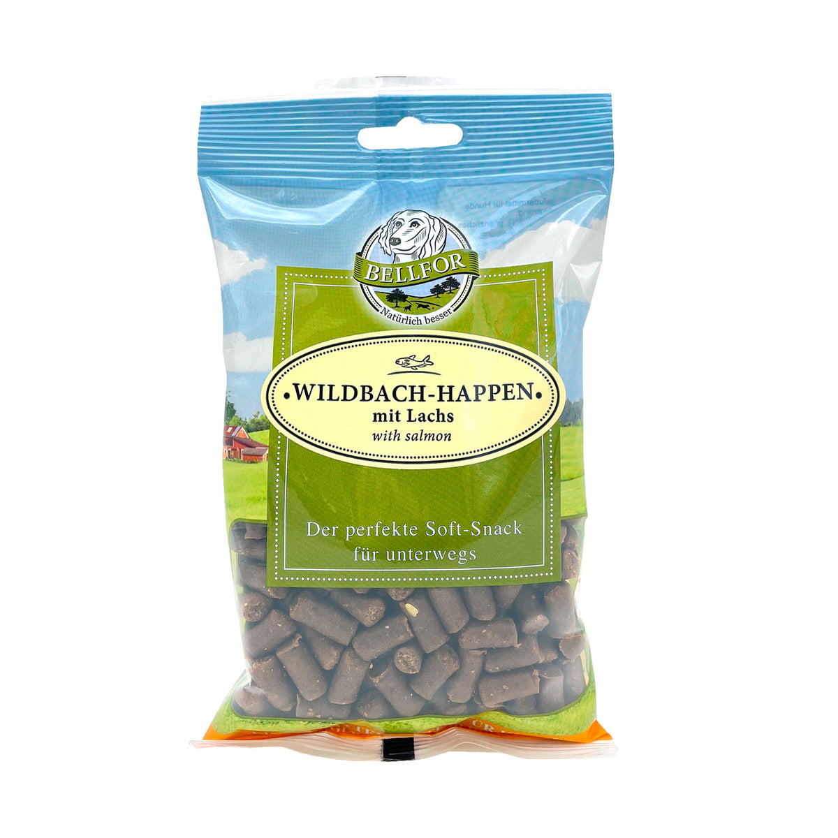 getreidefreier Wildbach-Happen - Soft Snacks für Hunde mit Lachs