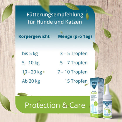 Marsavet Vermal Tropfen für Hunde Katzen Nager - 50ml