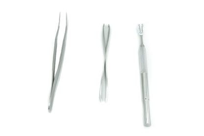 Zeckenzangen Zeckenpinzette Zeckenentferner Set aus Edelstahl